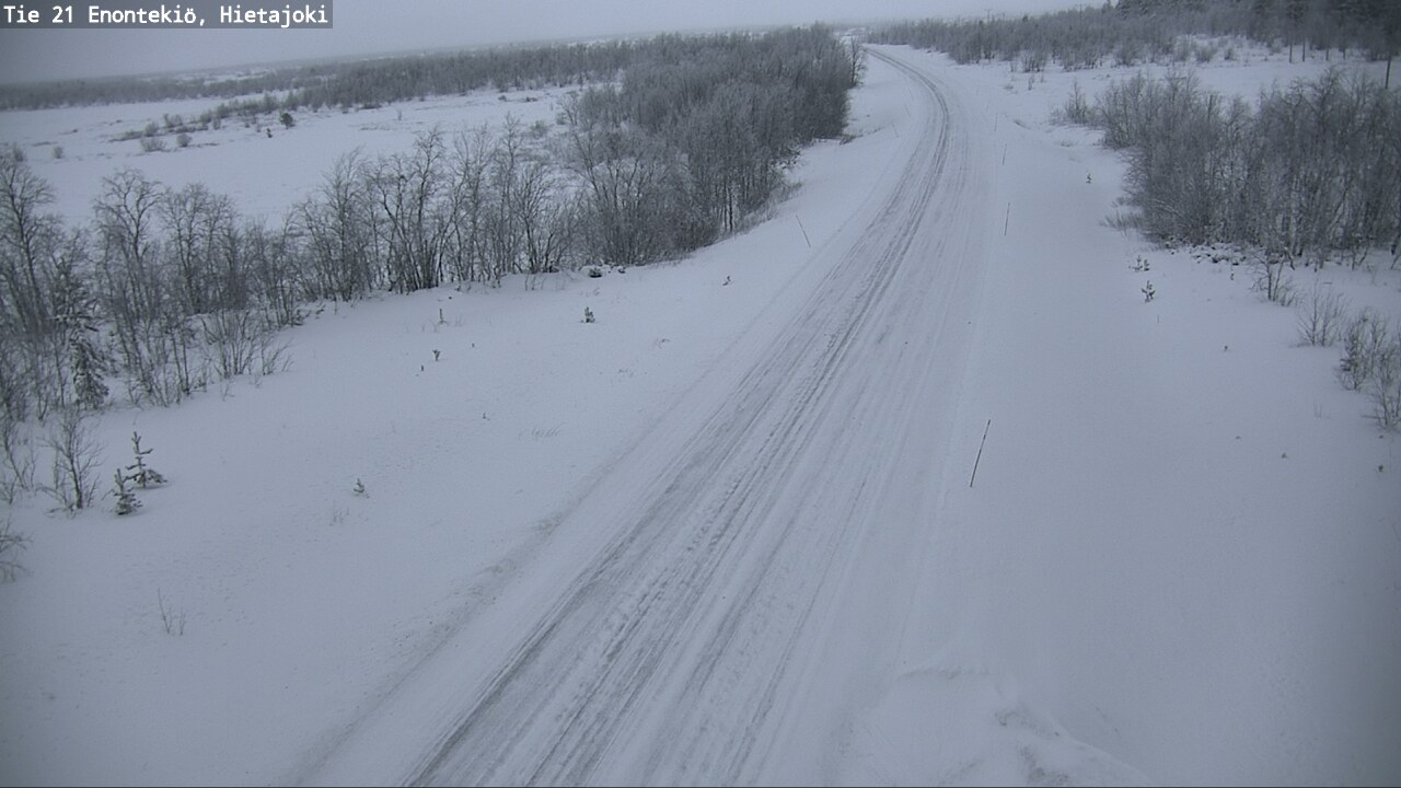 Weather Camera Image Väg 21 Enontekis, Hietajoki, Enontekiö, Lappi