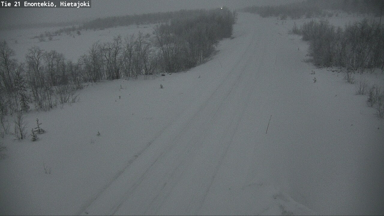 Weather Camera Image Väg 21 Enontekis, Hietajoki, Enontekiö, Lappi