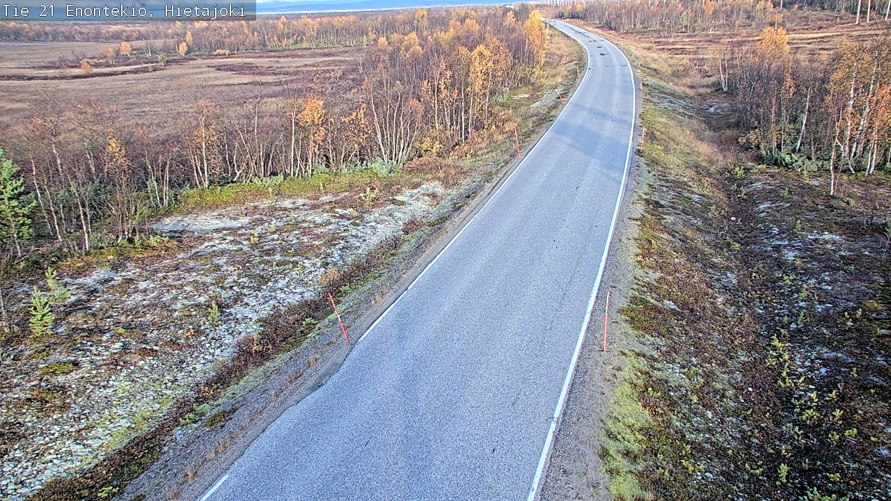 Weather Camera Image Road 21 Enontekiö, Hietajoki, Enontekiö, Lappi