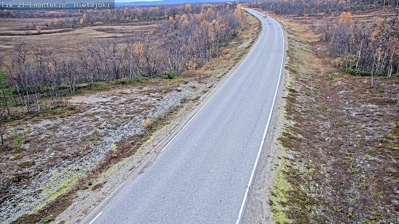 Weather Camera Image Road 21 Enontekiö, Hietajoki, Enontekiö, Lappi