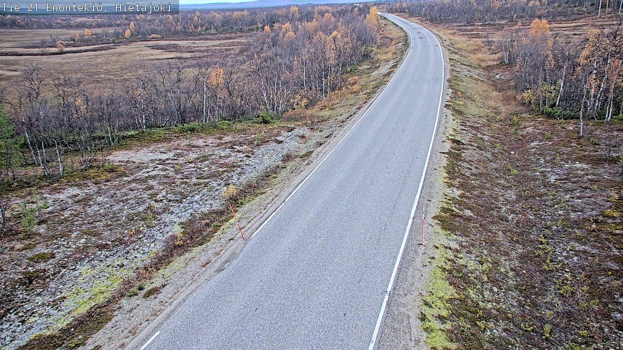 Weather Camera Image Road 21 Enontekiö, Hietajoki, Enontekiö, Lappi