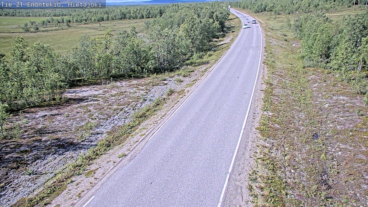 Weather Camera Image Road 21 Enontekiö, Hietajoki, Enontekiö, Lappi