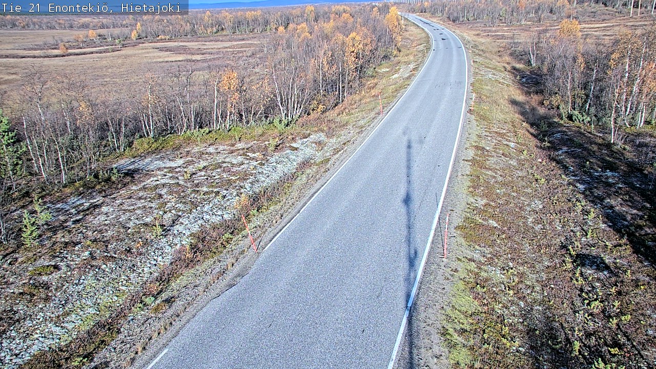 Weather Camera Image Road 21 Enontekiö, Hietajoki, Enontekiö, Lappi