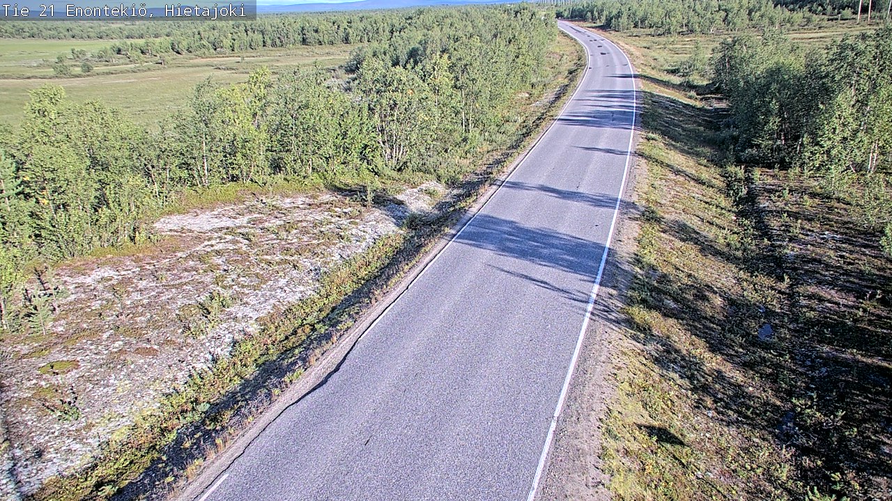 Weather Camera Image Road 21 Enontekiö, Hietajoki, Enontekiö, Lappi