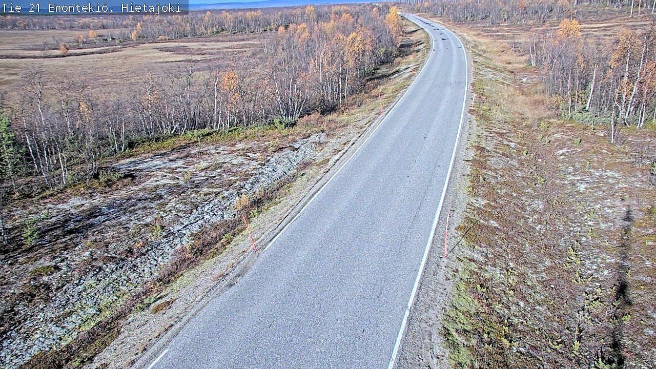 Weather Camera Image Road 21 Enontekiö, Hietajoki, Enontekiö, Lappi