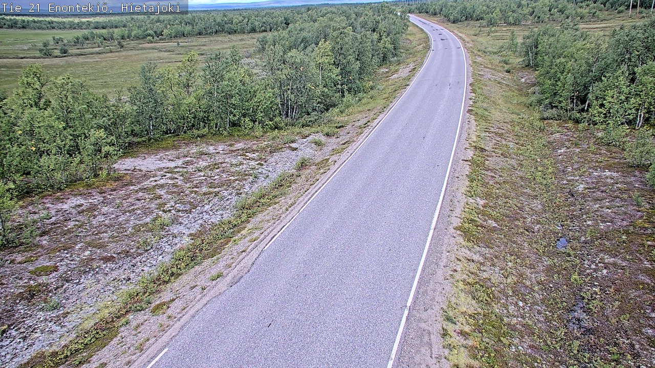 Weather Camera Image Road 21 Enontekiö, Hietajoki, Enontekiö, Lappi