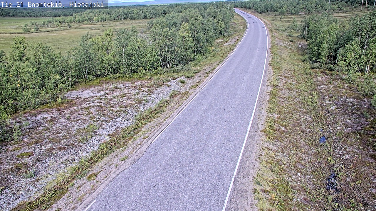 Weather Camera Image Road 21 Enontekiö, Hietajoki, Enontekiö, Lappi