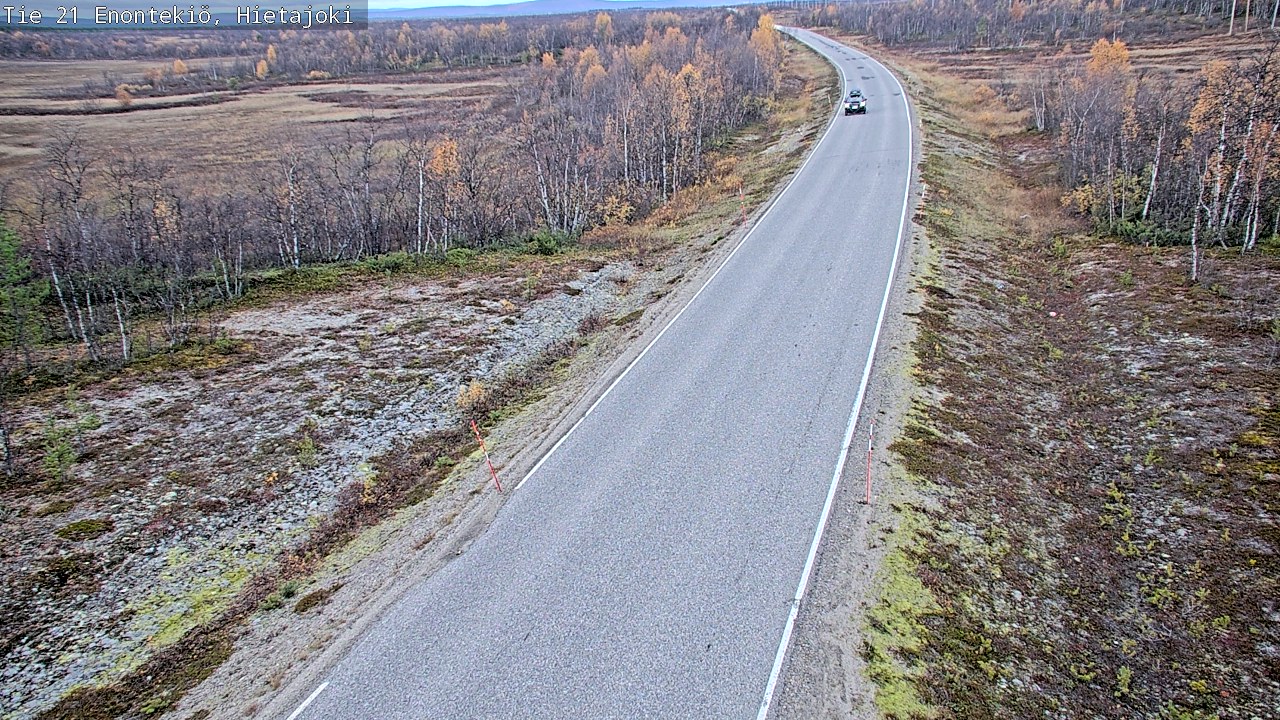 Weather Camera Image Road 21 Enontekiö, Hietajoki, Enontekiö, Lappi