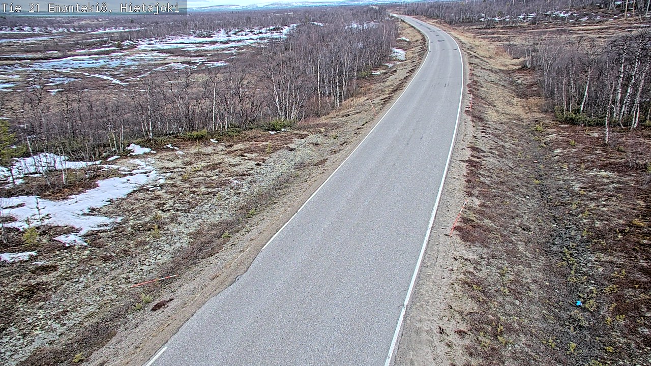 Weather Camera Image Road 21 Enontekiö, Hietajoki, Enontekiö, Lappi