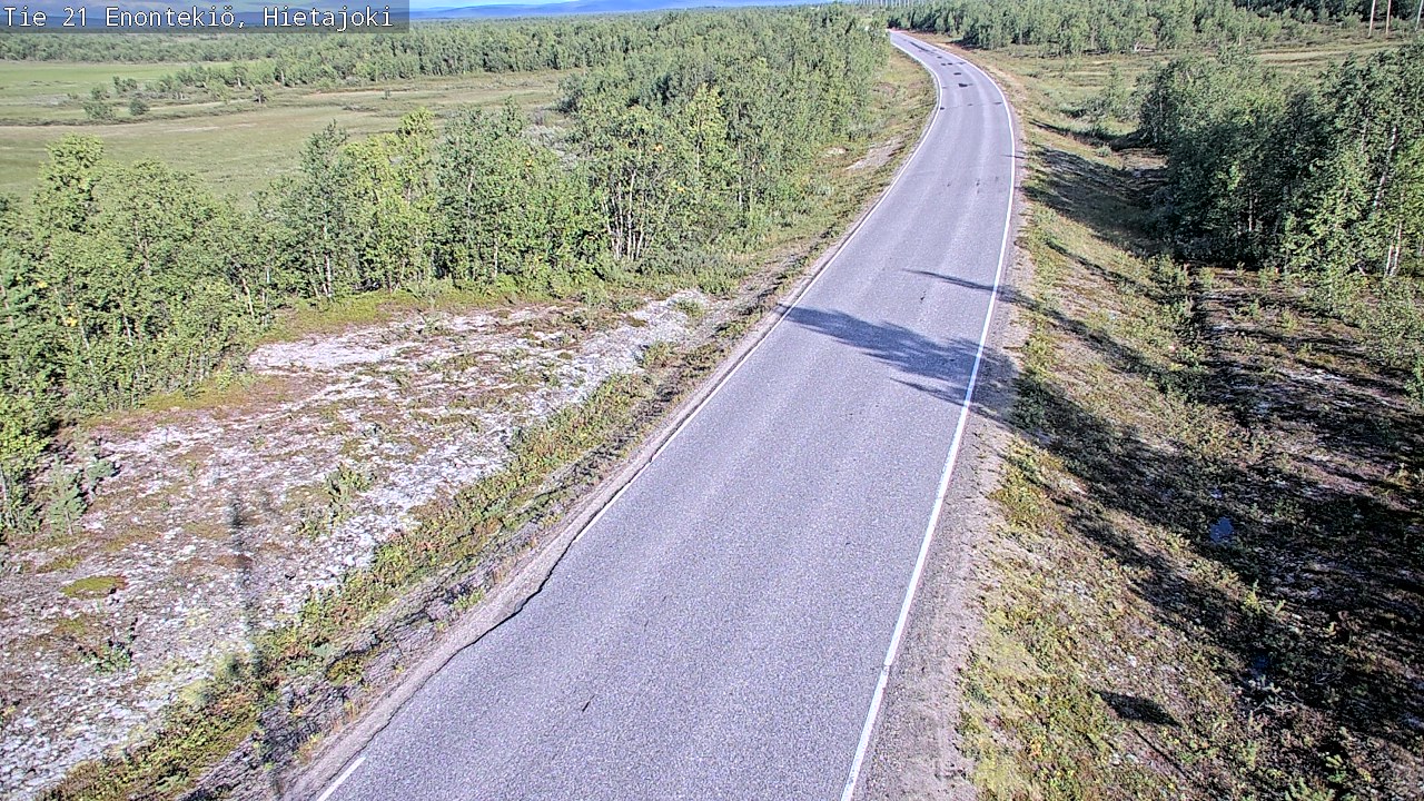 Weather Camera Image Road 21 Enontekiö, Hietajoki, Enontekiö, Lappi