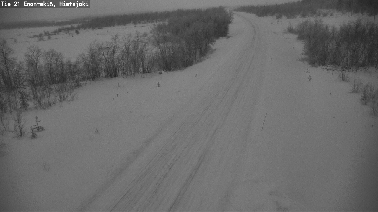 Weather Camera Image Väg 21 Enontekis, Hietajoki, Enontekiö, Lappi
