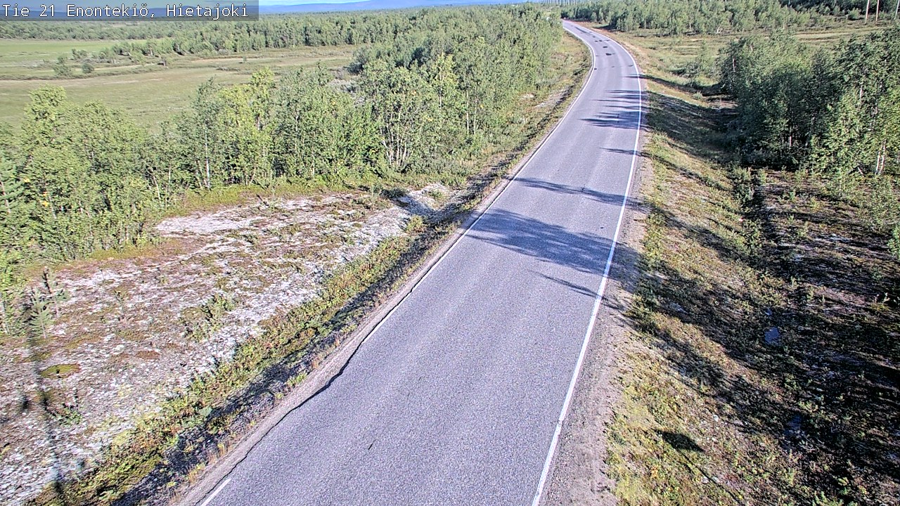 Weather Camera Image Road 21 Enontekiö, Hietajoki, Enontekiö, Lappi