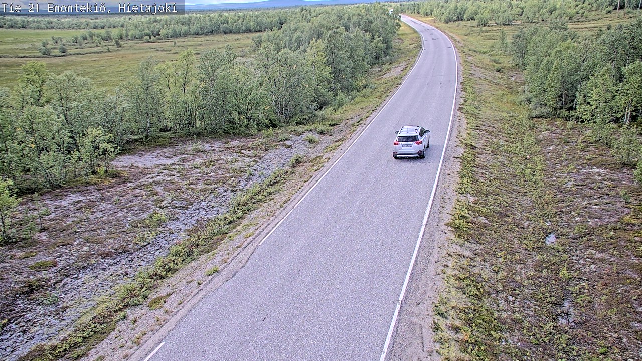 Weather Camera Image Road 21 Enontekiö, Hietajoki, Enontekiö, Lappi