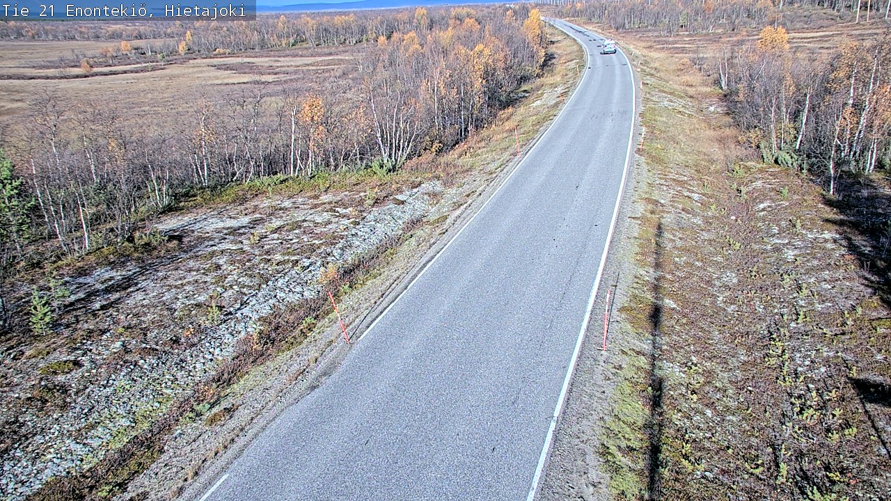 Weather Camera Image Road 21 Enontekiö, Hietajoki, Enontekiö, Lappi