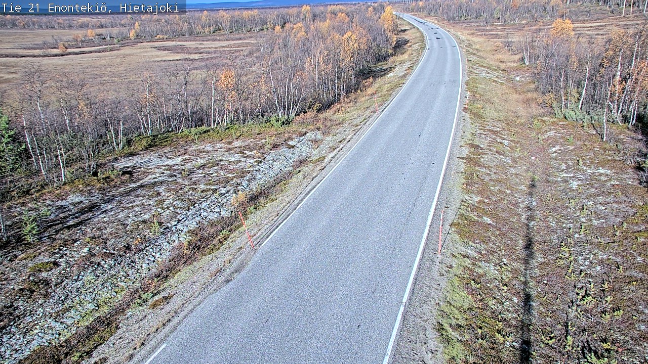 Weather Camera Image Road 21 Enontekiö, Hietajoki, Enontekiö, Lappi