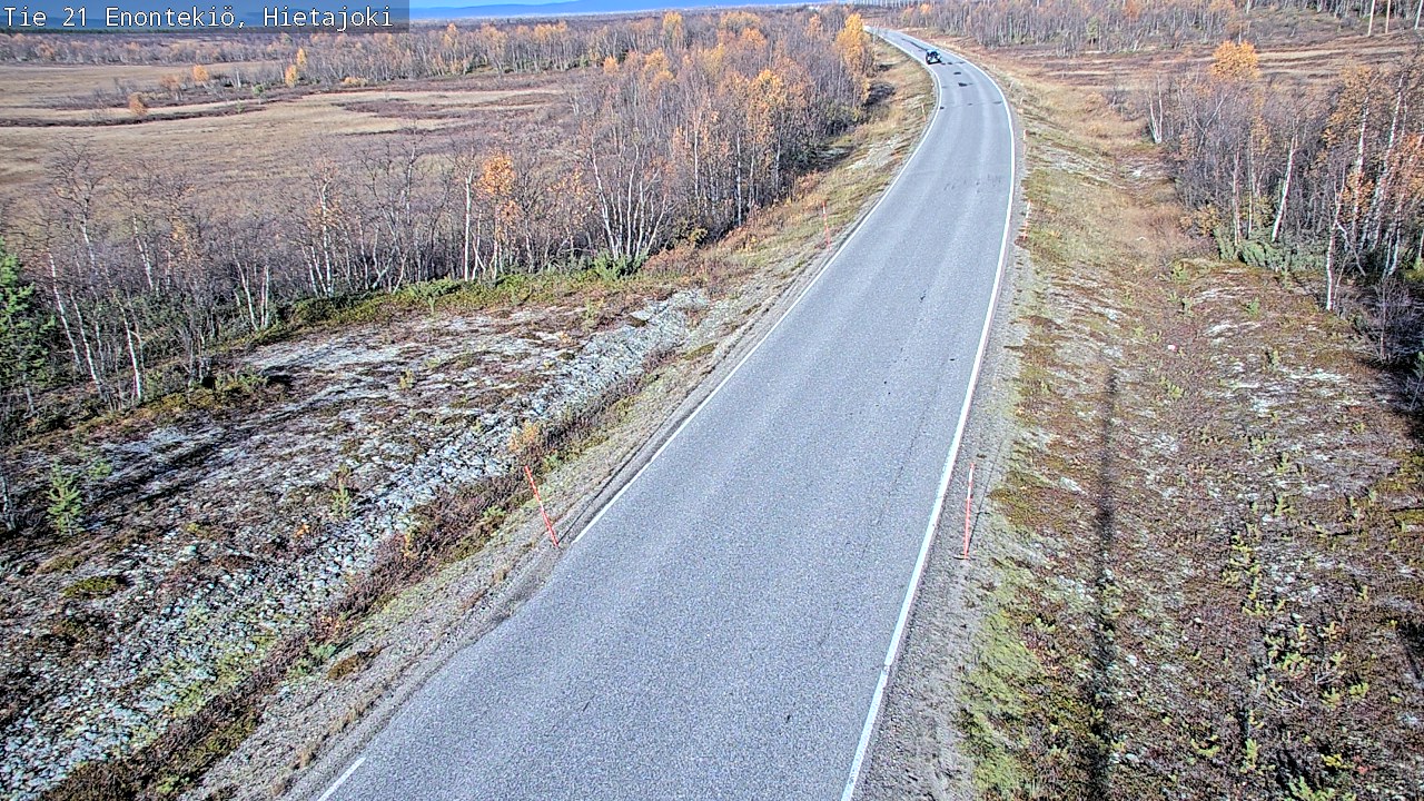 Weather Camera Image Road 21 Enontekiö, Hietajoki, Enontekiö, Lappi