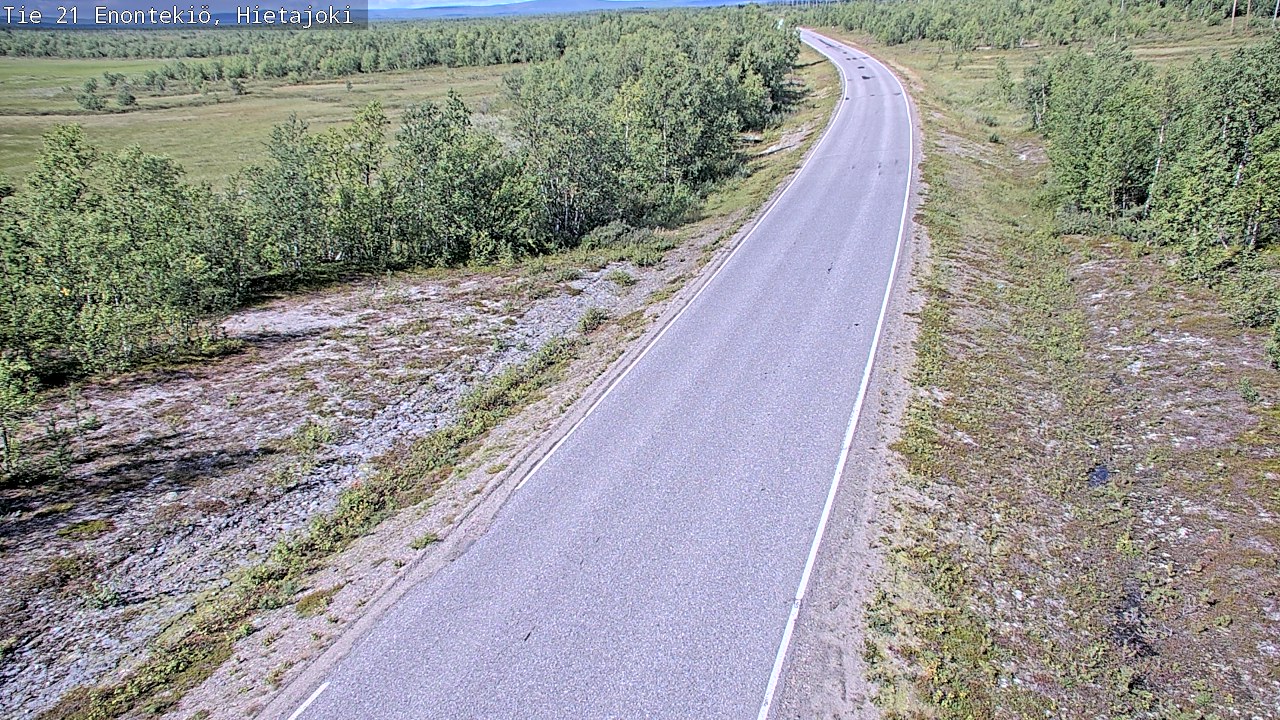 Weather Camera Image Road 21 Enontekiö, Hietajoki, Enontekiö, Lappi