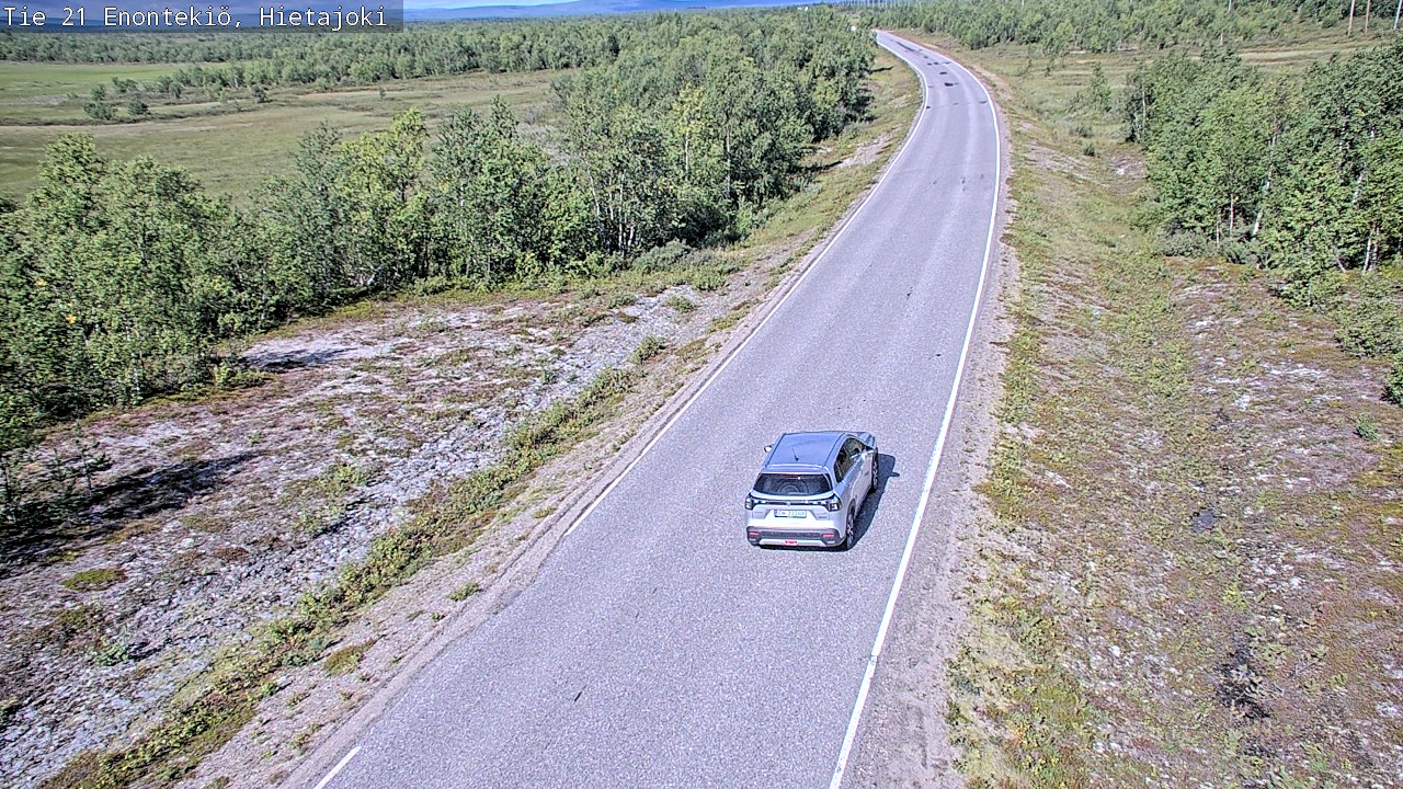 Weather Camera Image Road 21 Enontekiö, Hietajoki, Enontekiö, Lappi