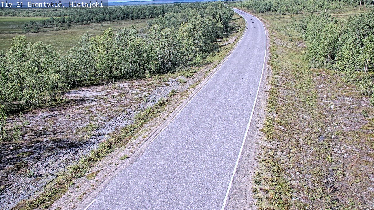 Weather Camera Image Road 21 Enontekiö, Hietajoki, Enontekiö, Lappi