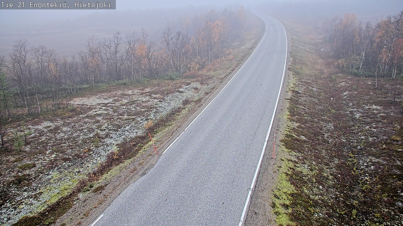 Weather Camera Image Road 21 Enontekiö, Hietajoki, Enontekiö, Lappi