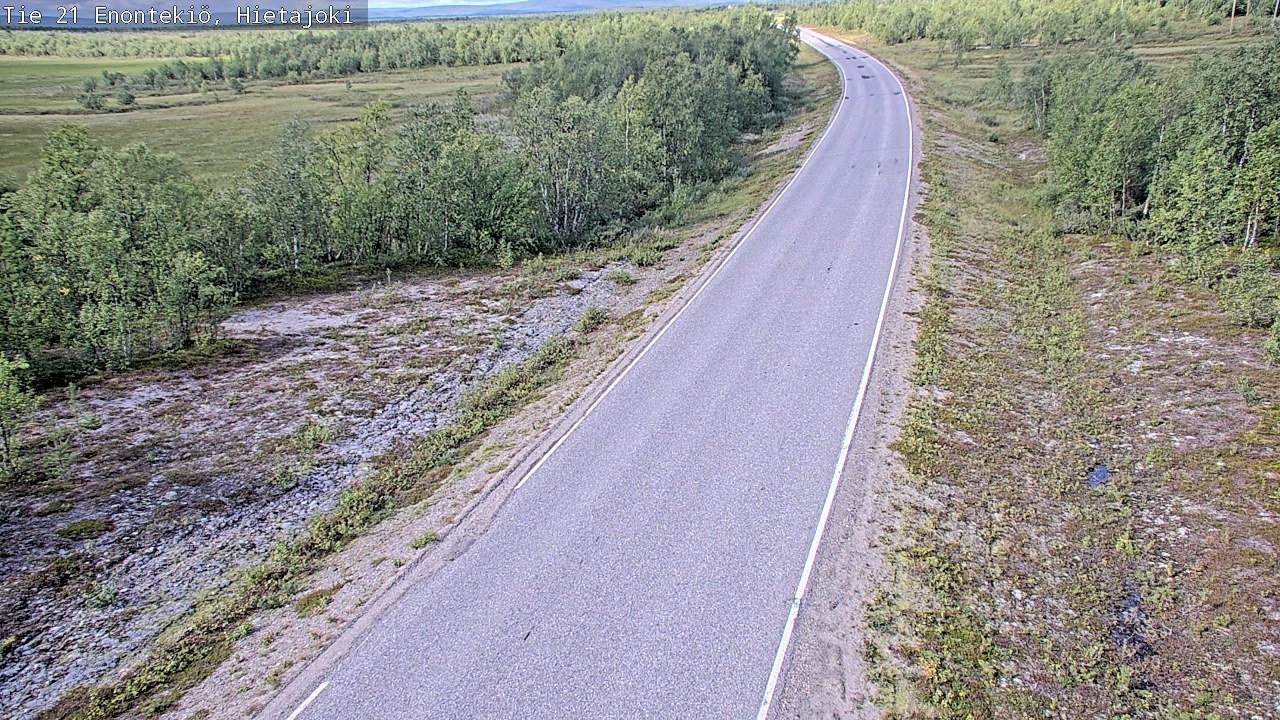 Weather Camera Image Road 21 Enontekiö, Hietajoki, Enontekiö, Lappi