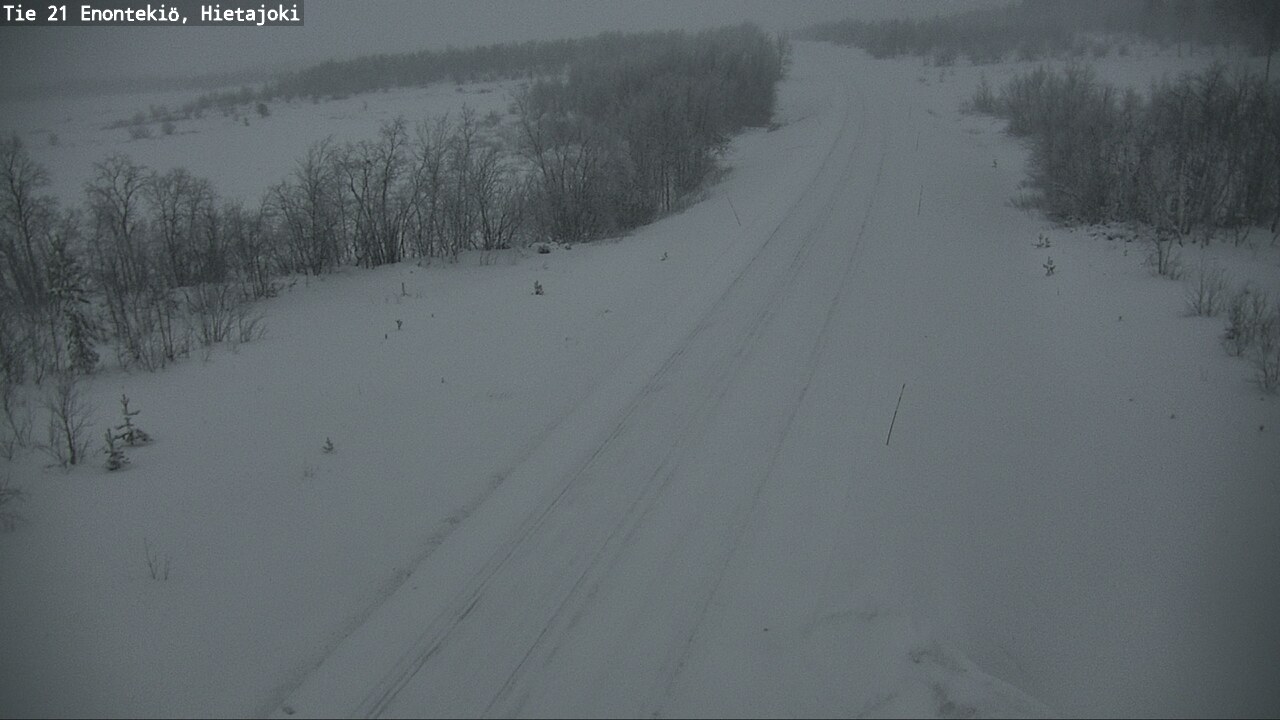 Weather Camera Image Väg 21 Enontekis, Hietajoki, Enontekiö, Lappi