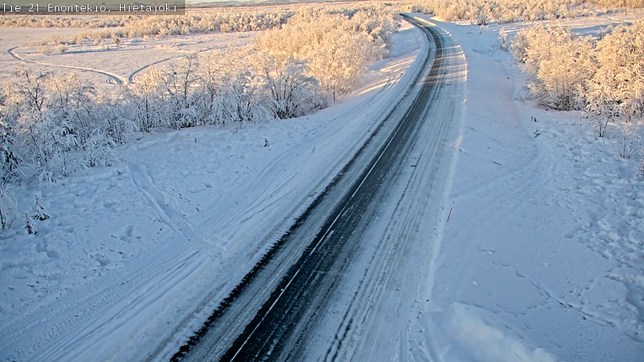 Weather Camera Image Väg 21 Enontekis, Hietajoki, Enontekiö, Lappi