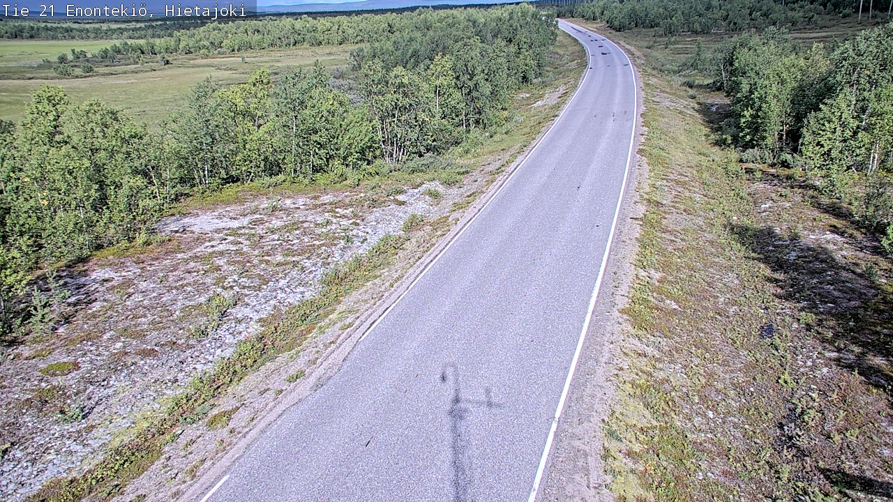 Weather Camera Image Road 21 Enontekiö, Hietajoki, Enontekiö, Lappi