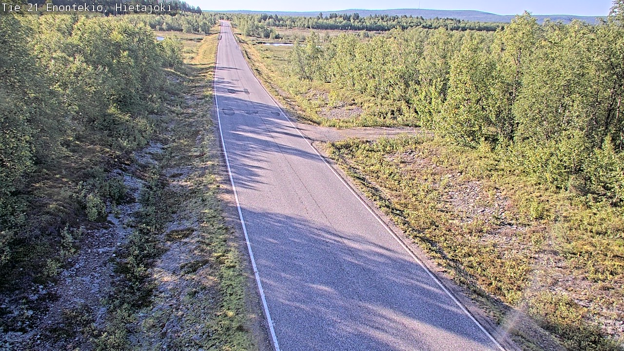 Weather Camera Image Väg 21 Enontekis, Hietajoki, Enontekiö, Lappi