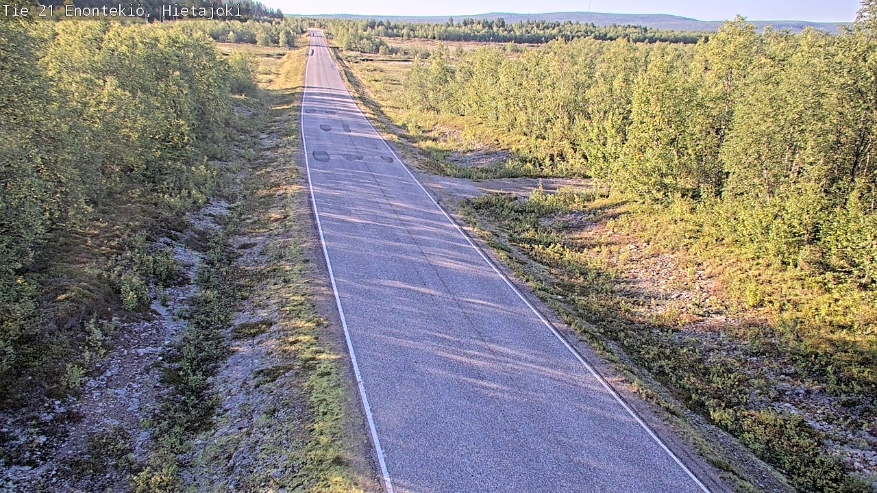 Weather Camera Image Väg 21 Enontekis, Hietajoki, Enontekiö, Lappi