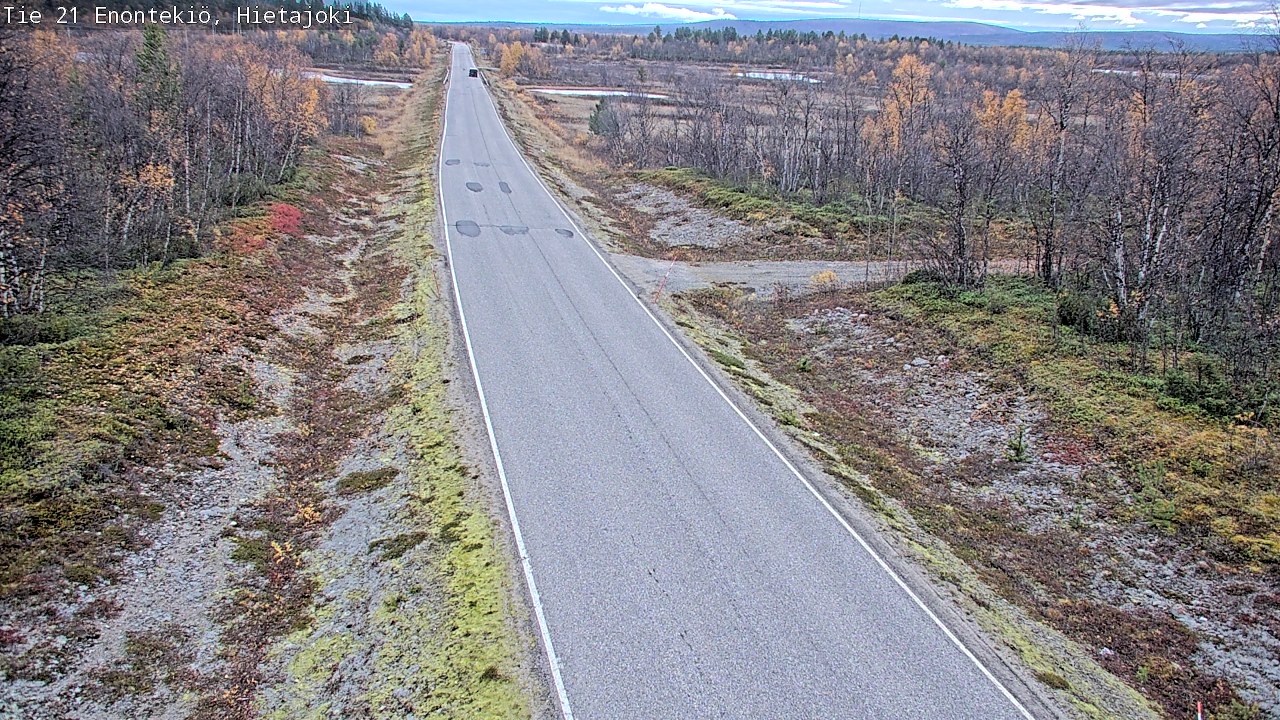Weather Camera Image Väg 21 Enontekis, Hietajoki, Enontekiö, Lappi
