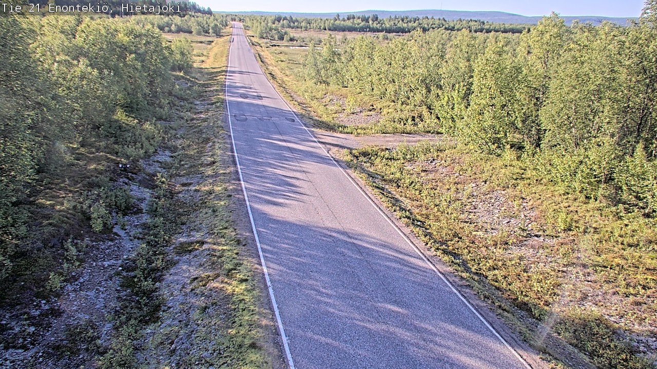 Weather Camera Image Väg 21 Enontekis, Hietajoki, Enontekiö, Lappi