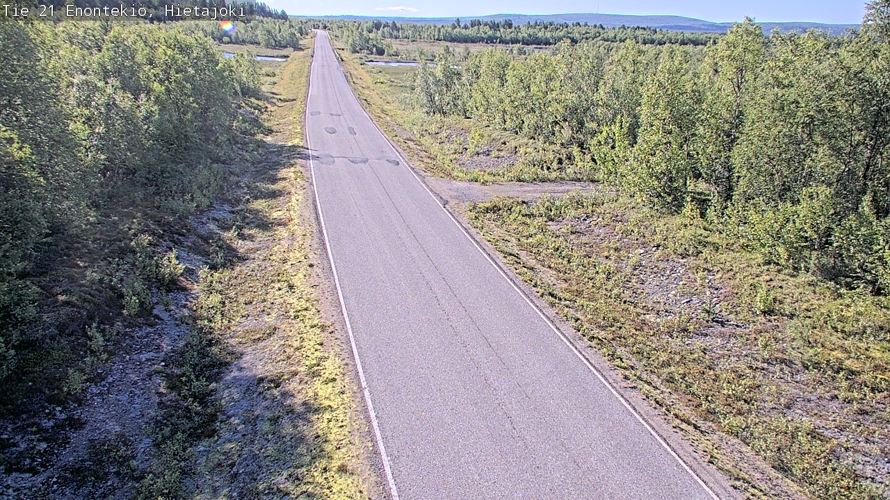 Weather Camera Image Road 21 Enontekiö, Hietajoki, Enontekiö, Lappi