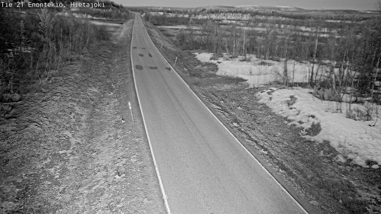 Weather Camera Image Väg 21 Enontekis, Hietajoki, Enontekiö, Lappi