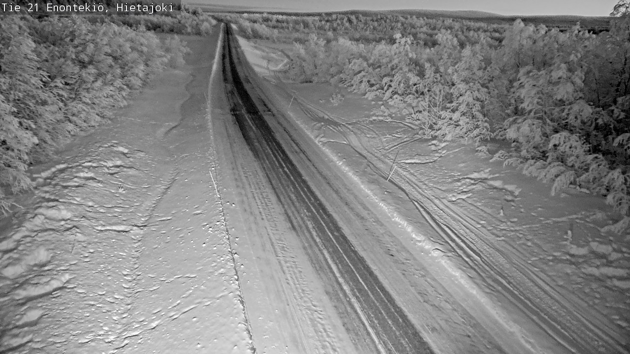 Weather Camera Image Road 21 Enontekiö, Hietajoki, Enontekiö, Lappi