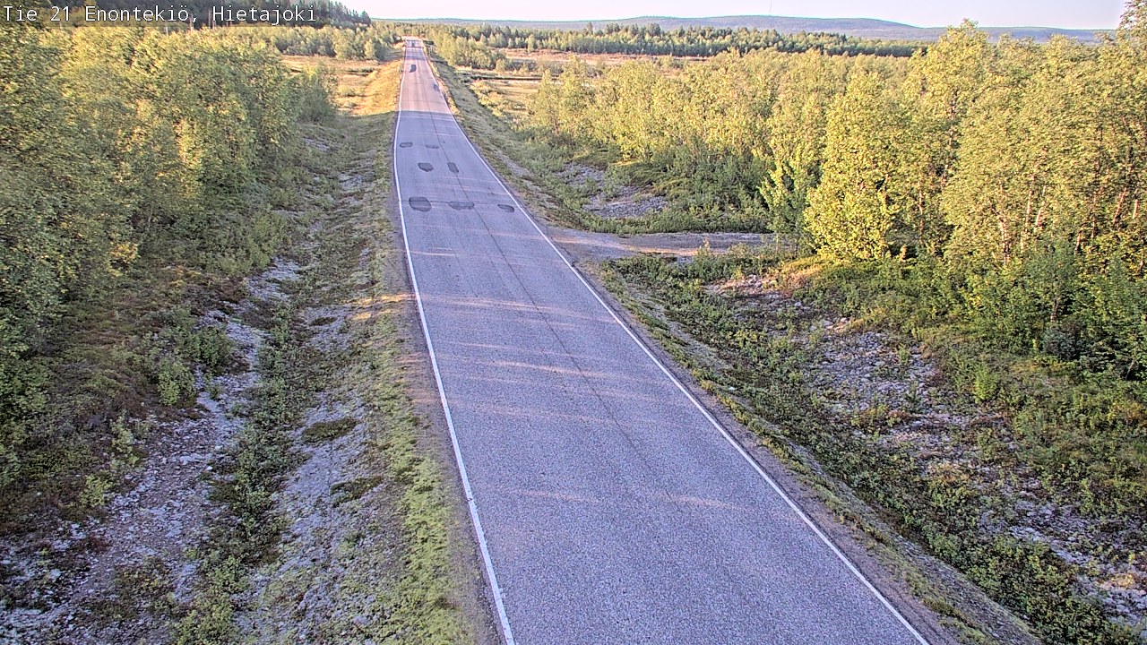 Weather Camera Image Väg 21 Enontekis, Hietajoki, Enontekiö, Lappi