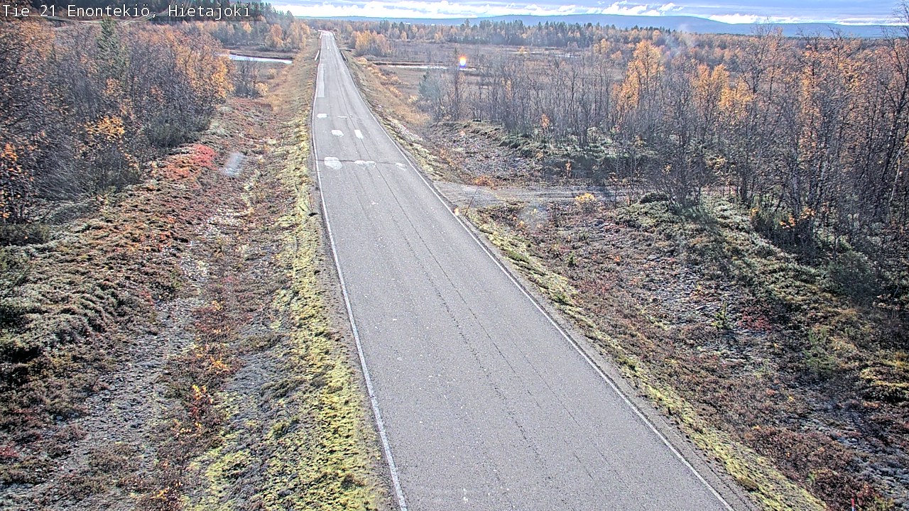 Weather Camera Image Väg 21 Enontekis, Hietajoki, Enontekiö, Lappi