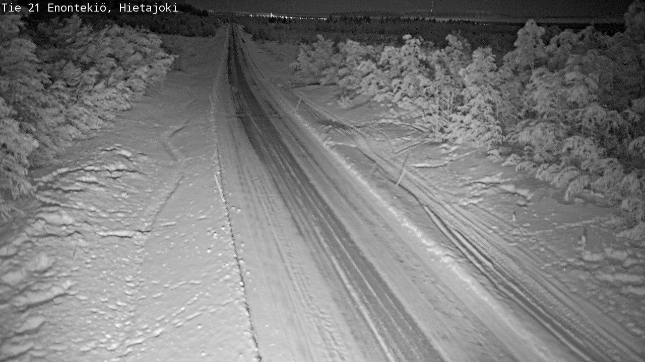 Weather Camera Image Road 21 Enontekiö, Hietajoki, Enontekiö, Lappi