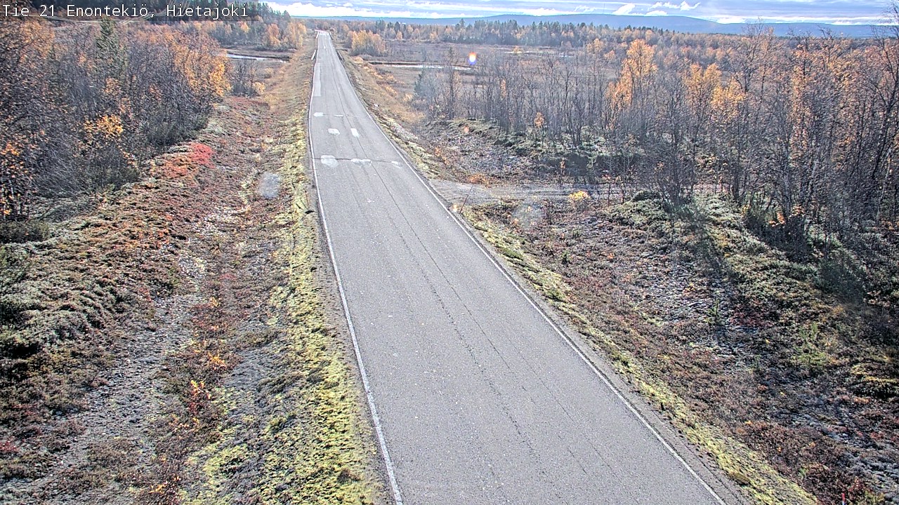 Weather Camera Image Väg 21 Enontekis, Hietajoki, Enontekiö, Lappi