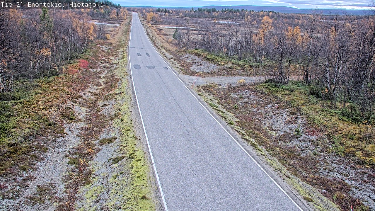Weather Camera Image Väg 21 Enontekis, Hietajoki, Enontekiö, Lappi