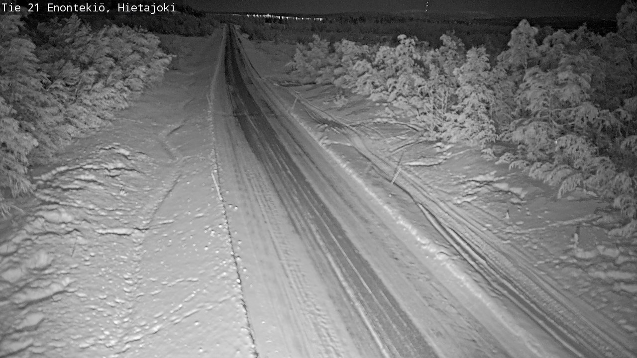 Weather Camera Image Road 21 Enontekiö, Hietajoki, Enontekiö, Lappi