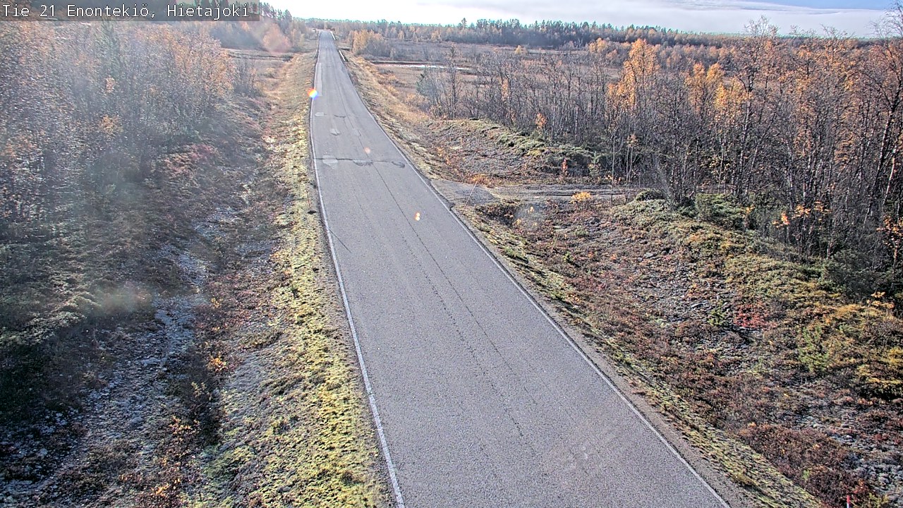 Weather Camera Image Väg 21 Enontekis, Hietajoki, Enontekiö, Lappi