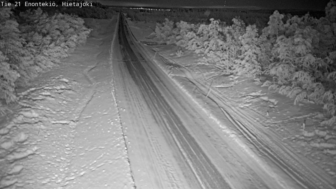 Weather Camera Image Road 21 Enontekiö, Hietajoki, Enontekiö, Lappi