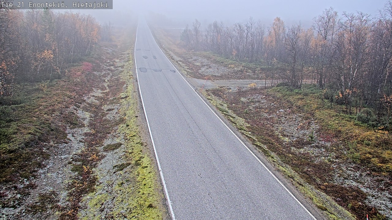 Weather Camera Image Road 21 Enontekiö, Hietajoki, Enontekiö, Lappi