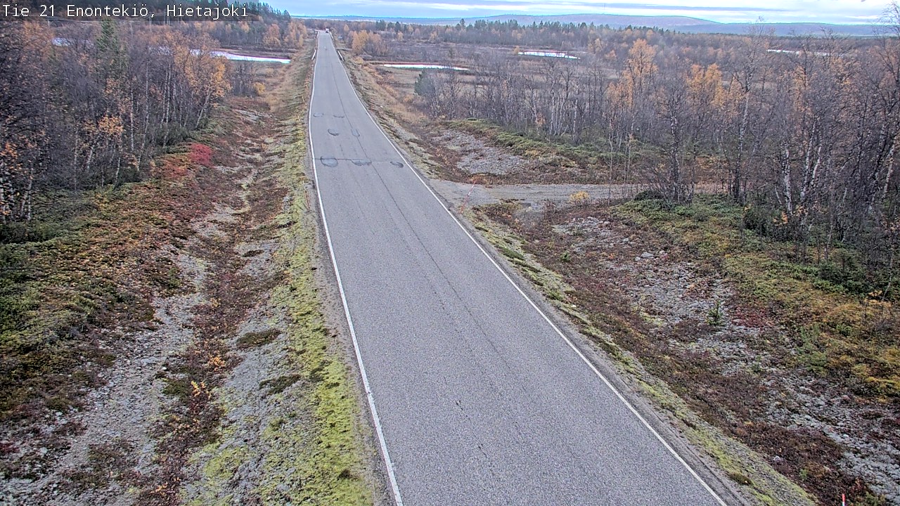 Weather Camera Image Väg 21 Enontekis, Hietajoki, Enontekiö, Lappi