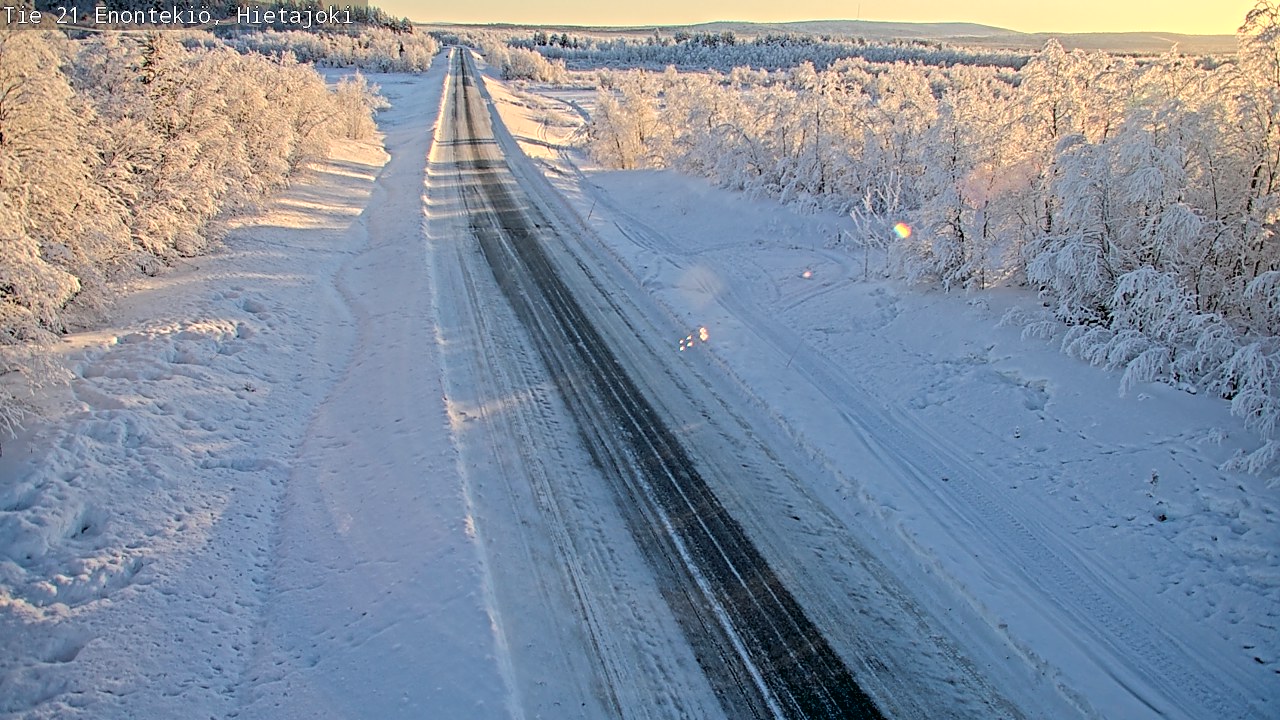 Weather Camera Image Väg 21 Enontekis, Hietajoki, Enontekiö, Lappi