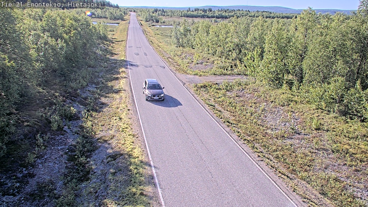 Weather Camera Image Road 21 Enontekiö, Hietajoki, Enontekiö, Lappi