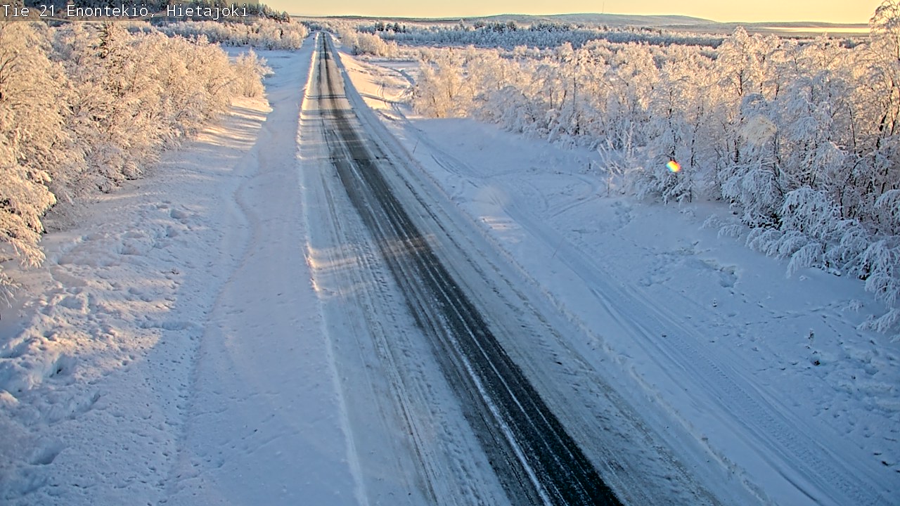 Weather Camera Image Road 21 Enontekiö, Hietajoki, Enontekiö, Lappi