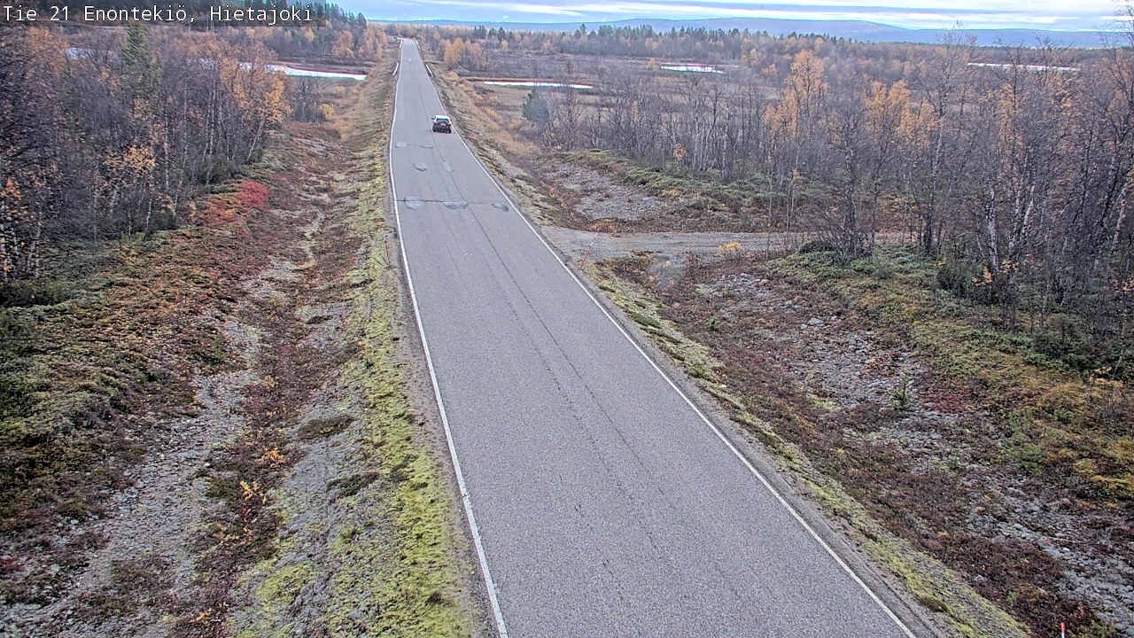 Weather Camera Image Väg 21 Enontekis, Hietajoki, Enontekiö, Lappi