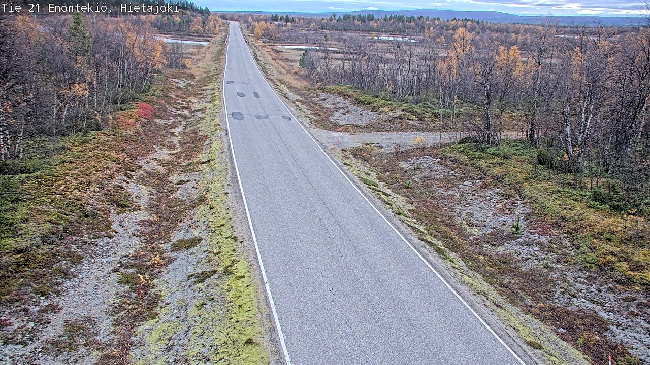 Weather Camera Image Väg 21 Enontekis, Hietajoki, Enontekiö, Lappi